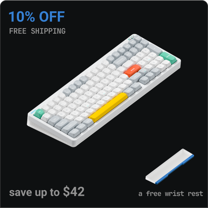 Nuphy Halo96 V2: 96 Mechanical Keyboard | Black, White, Blue – NuPhy