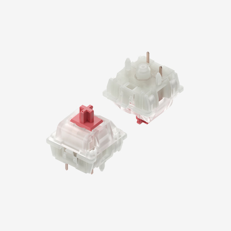 Cherry Silent Red Clear-Top Switches