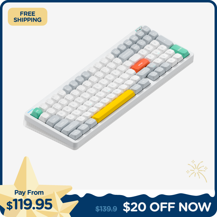 Nuphy Halo96 V2: 96 Mechanical Keyboard | Black, White, Blue – NuPhy