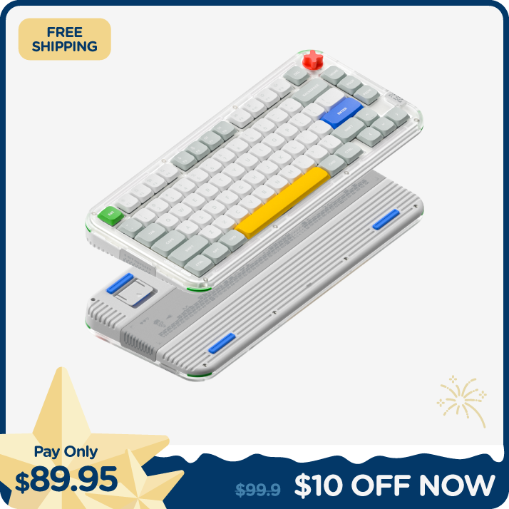 NuPhy Kick75 Hybrid-Profile Custom Mechanical Keyboard