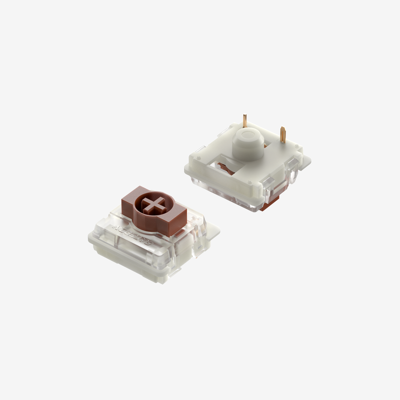 Gateron Brown Low-Profile 2.0 Pre-Lubed Tactile Mechanical Switches
