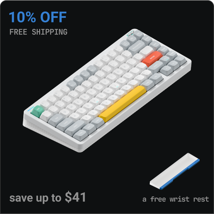 NuPhy Halo75 V2 mechanical keyboard official hero image