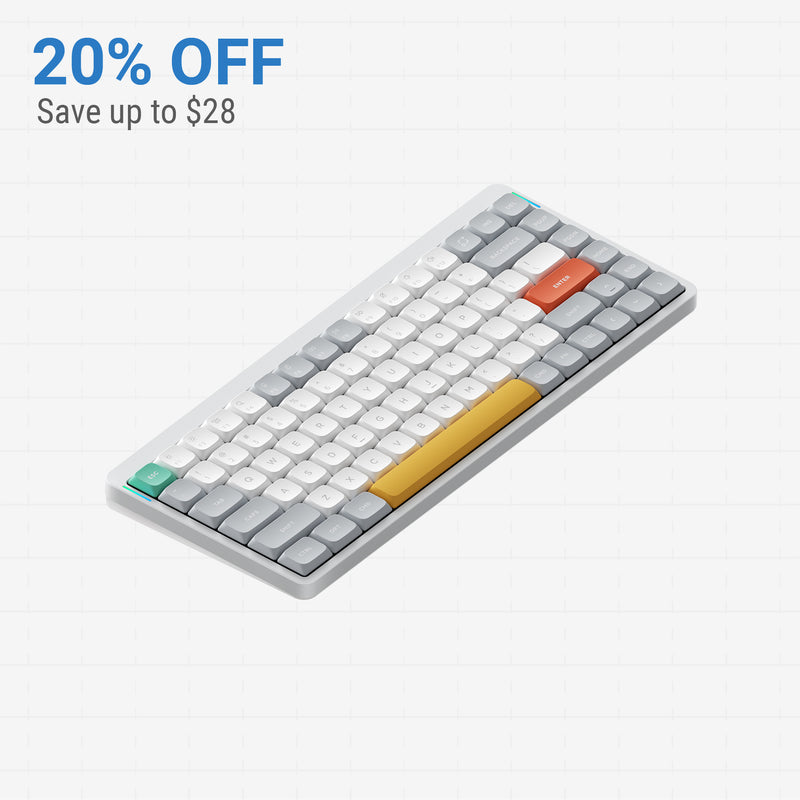 キーボード NuPhy Air75 v2 Cowberry BOW keycaps Nuphy Air75 : Wireless & Low Profile Keyboard Mechanical – NuPhy