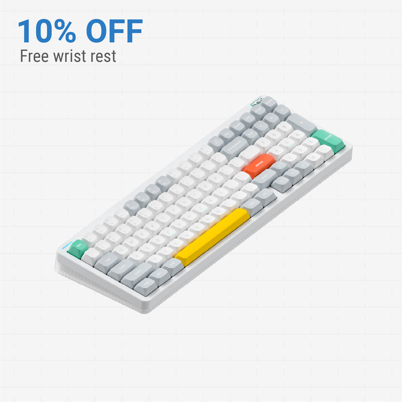 Nuphy Halo96 V2 /ホワイト （専用リストレスト付） Nuphy Halo96 V2: 96 Mechanical Keyboard | Black, White, Blue – NuPhy