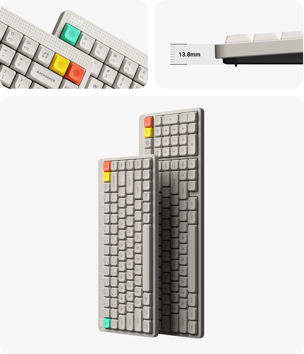 NuPhy Node Series Low-Profile Wireless Mechanical Keyboard NuPhy Node Series Low-Profile Wireless Mechanical Keyboard
