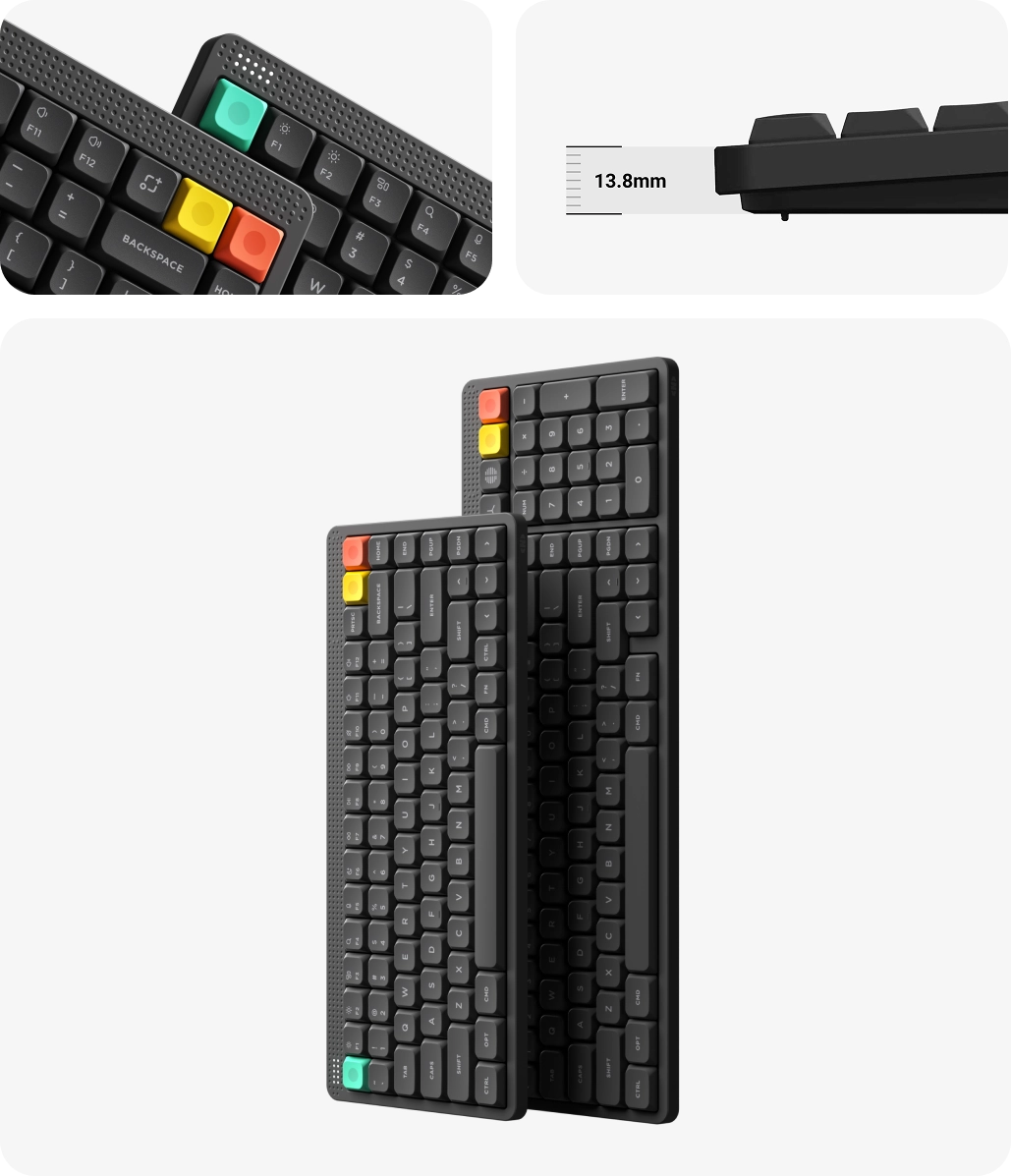 NuPhy Node Series Low-Profile Wireless Mechanical Keyboard NuPhy Node Series Low-Profile Wireless Mechanical Keyboard