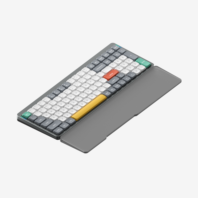 Lunar gray Air96 96% layout wireless mechanical keyboard with acrylic noir palm rest