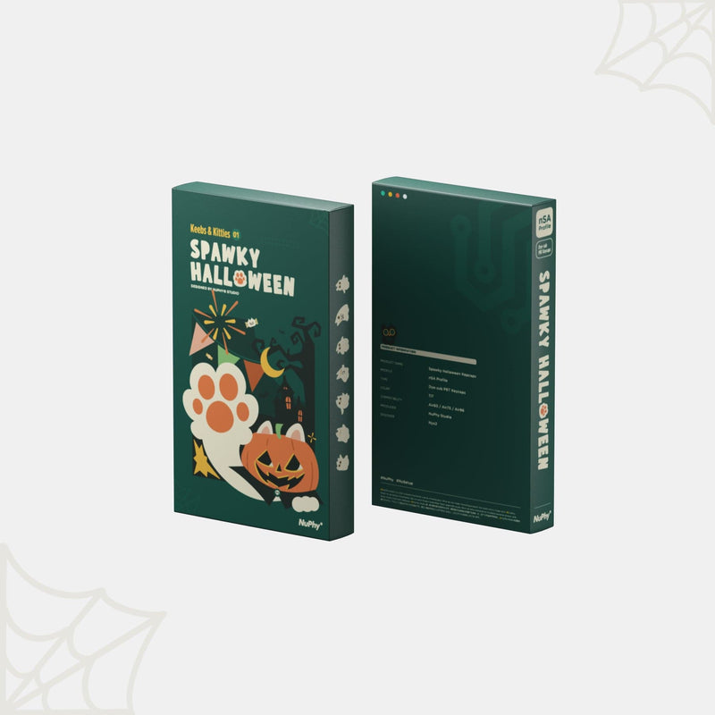 Spawky Halloween nSA Dye-sub PBT Keycaps